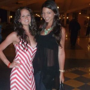 Black tank with lace back